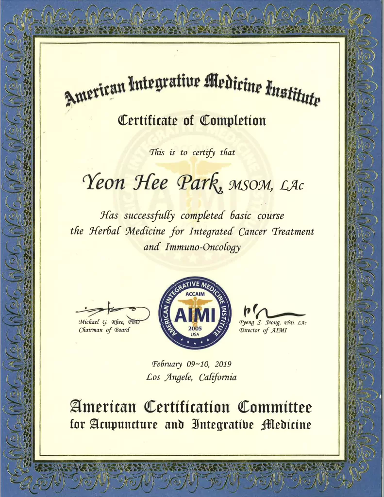 Acupuncture Certification