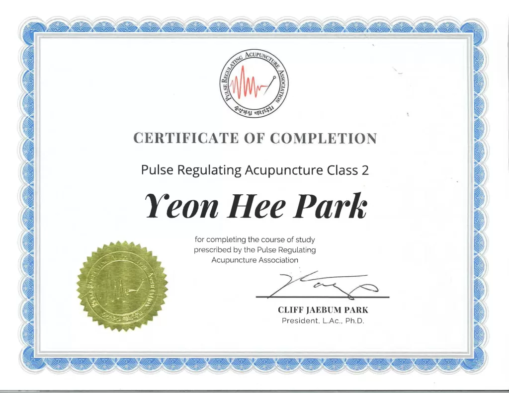 Acupuncture Certification