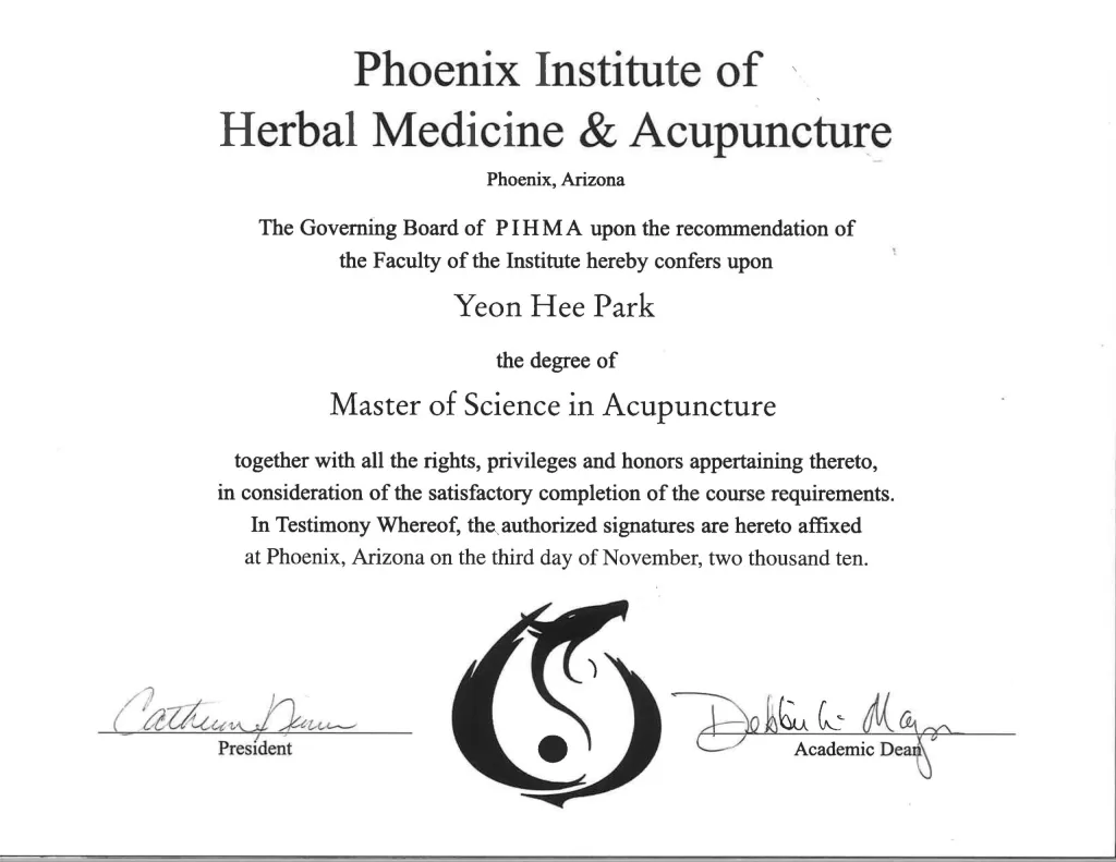Acupuncture Certification